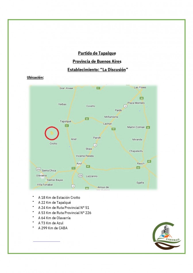 438 ha Ganadero - Tapalque