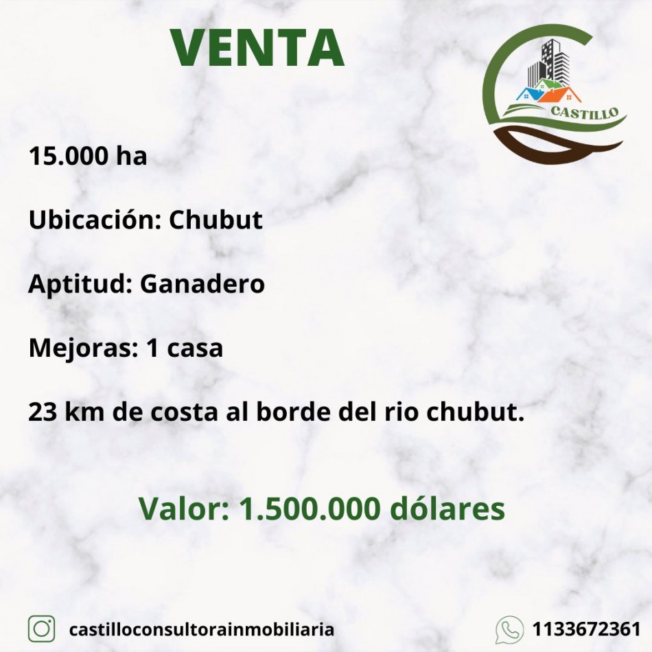15000 ha Ganaderas - Chubut