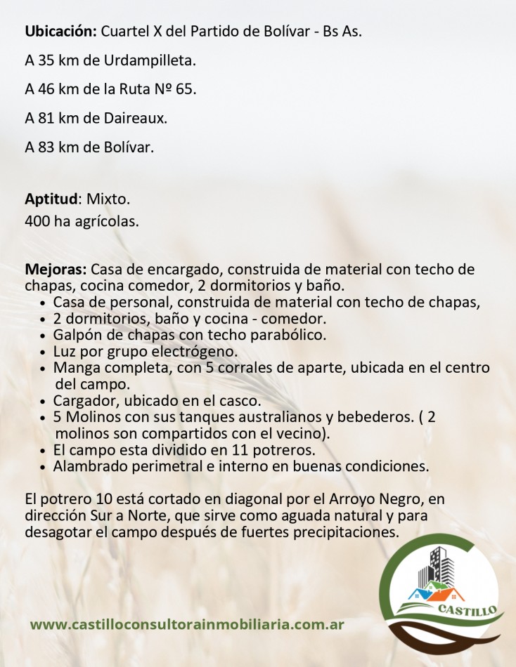 1438 ha mixto - bolivar