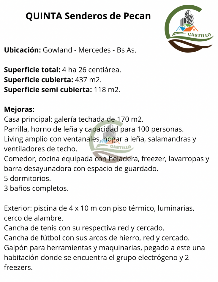 Quinta 4ha - Mercedes