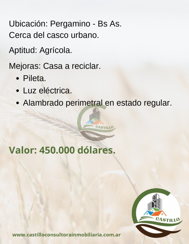 39 ha agricolas - pergamino