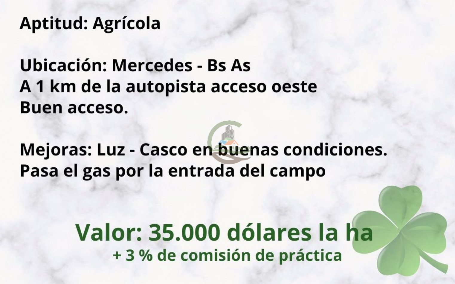 24 ha agricolas - mercedes