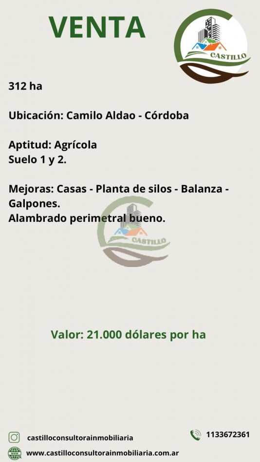 312 ha Agricolas - Cordoba