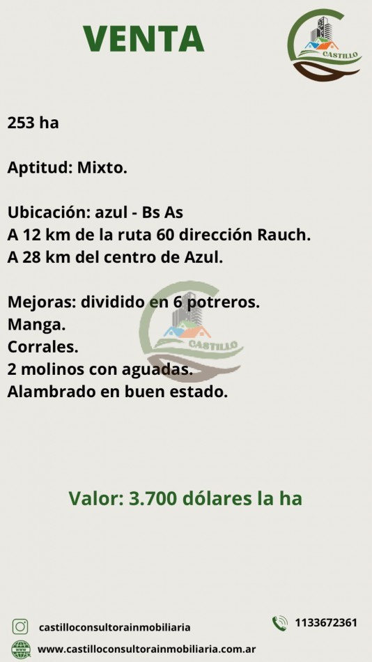 253 ha Mixto-- Azul