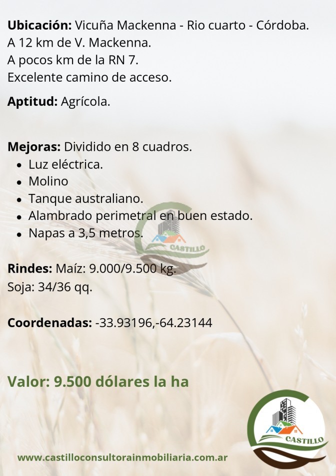 1530 ha agricolas - cordoba 