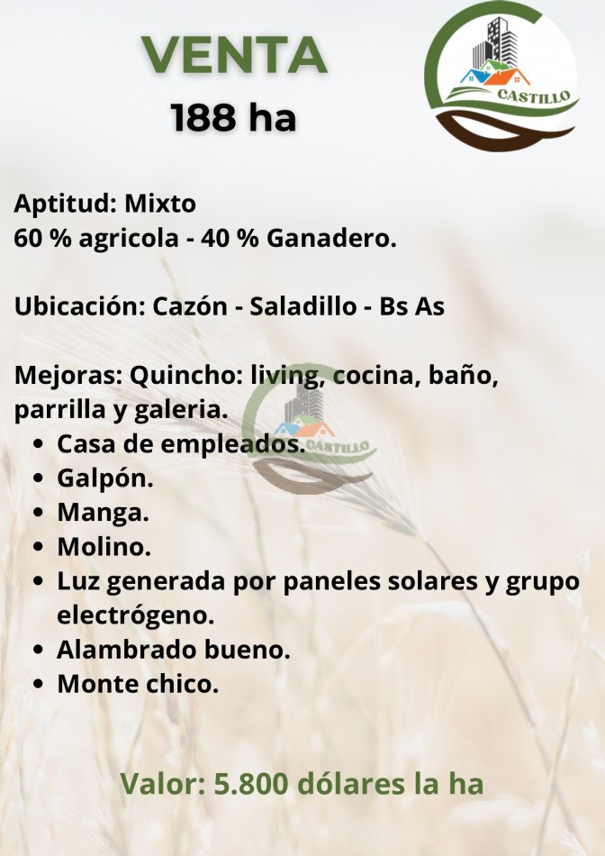 188 ha mixto - cazon