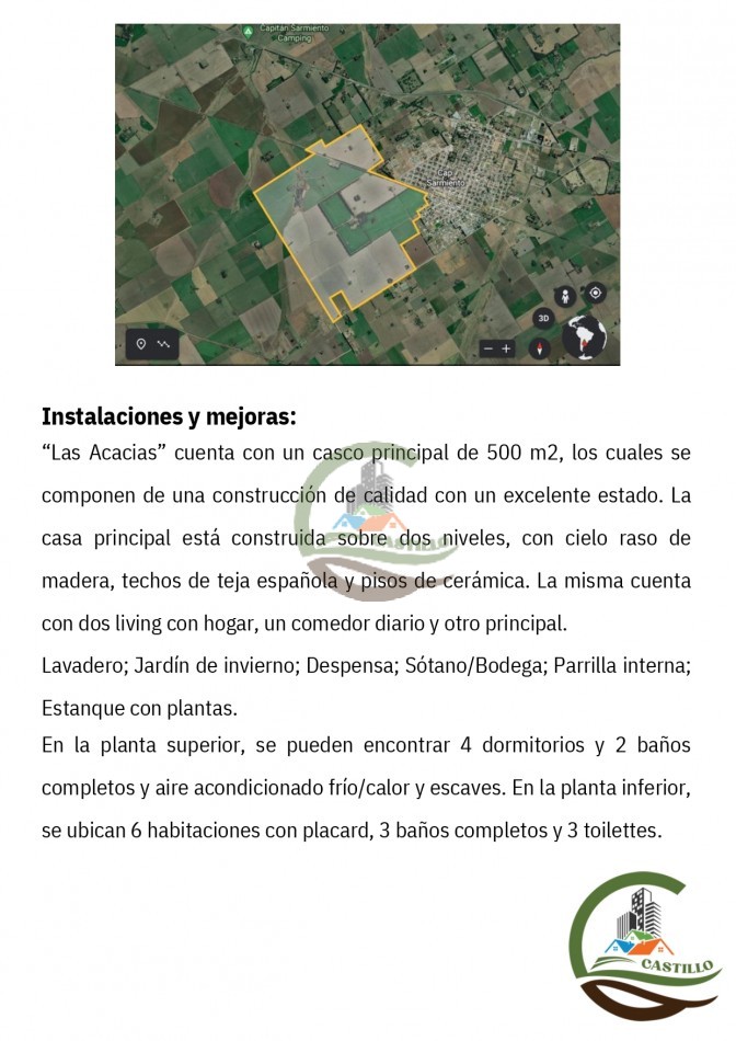 1024 ha Agricolas - Capitan Sarmiento 