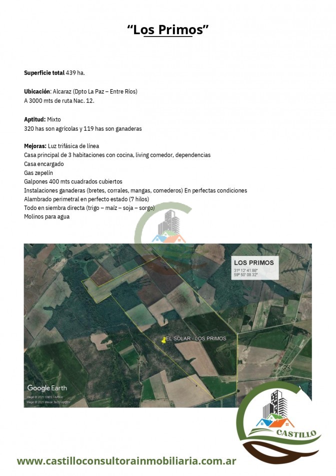 439 ha Mixta - Entre Rios