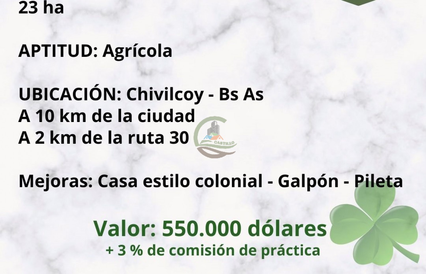 23 ha agricolas - chivilcoy