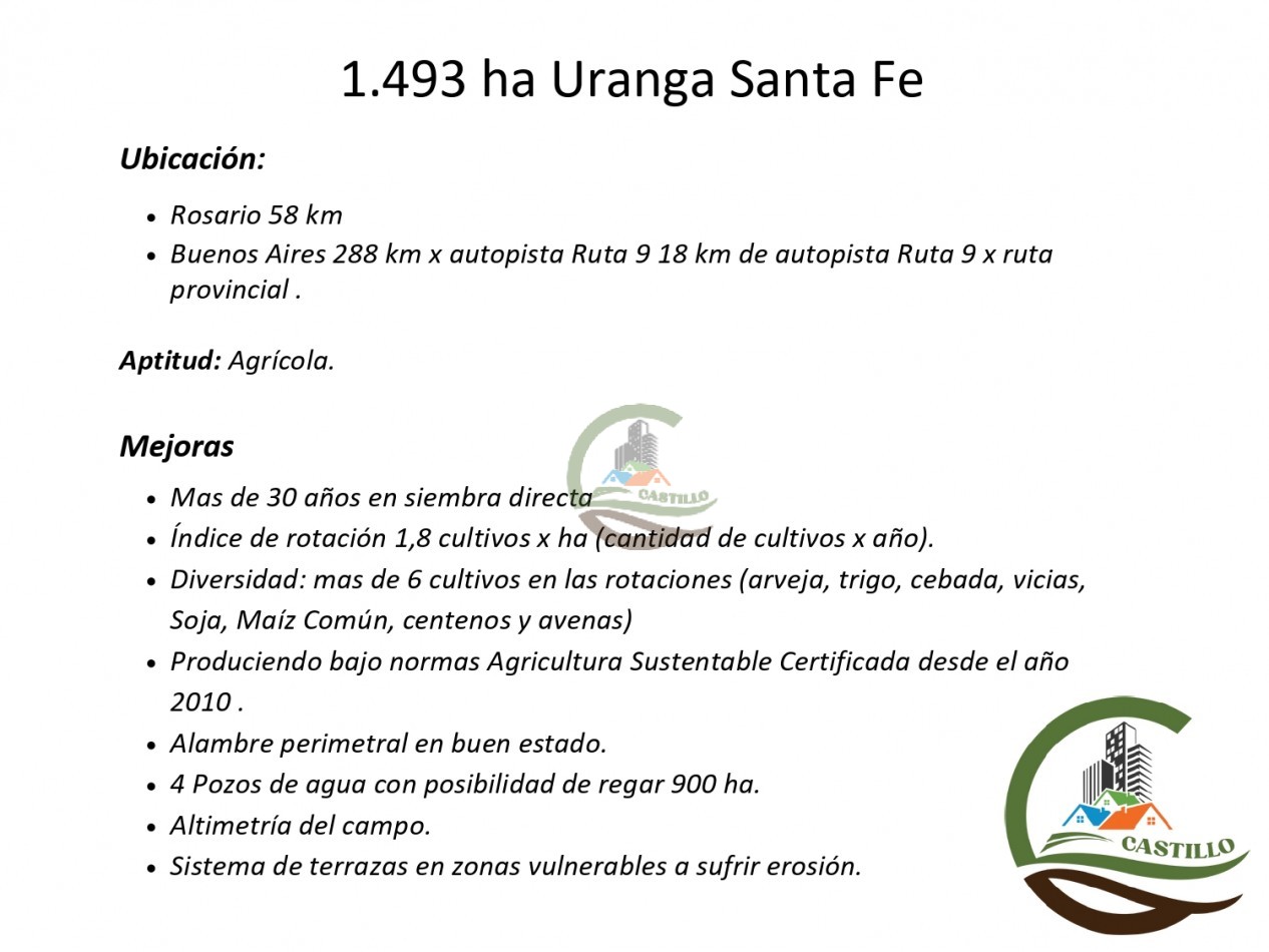 1493 ha agricolas - Uranga