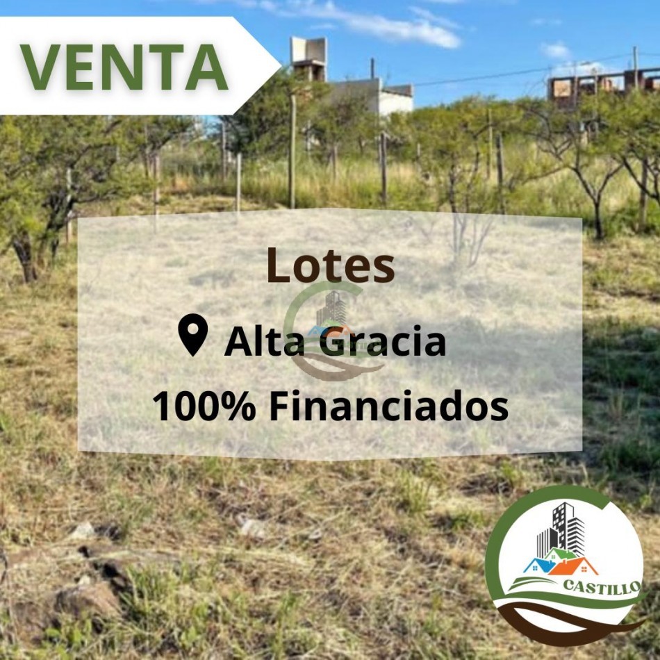 Loteo en Alta Gracia Cordoba 100% financiados