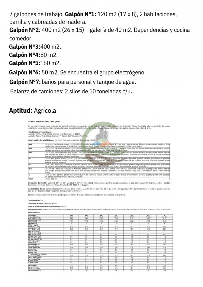 1024 ha Agricolas - Capitan Sarmiento 