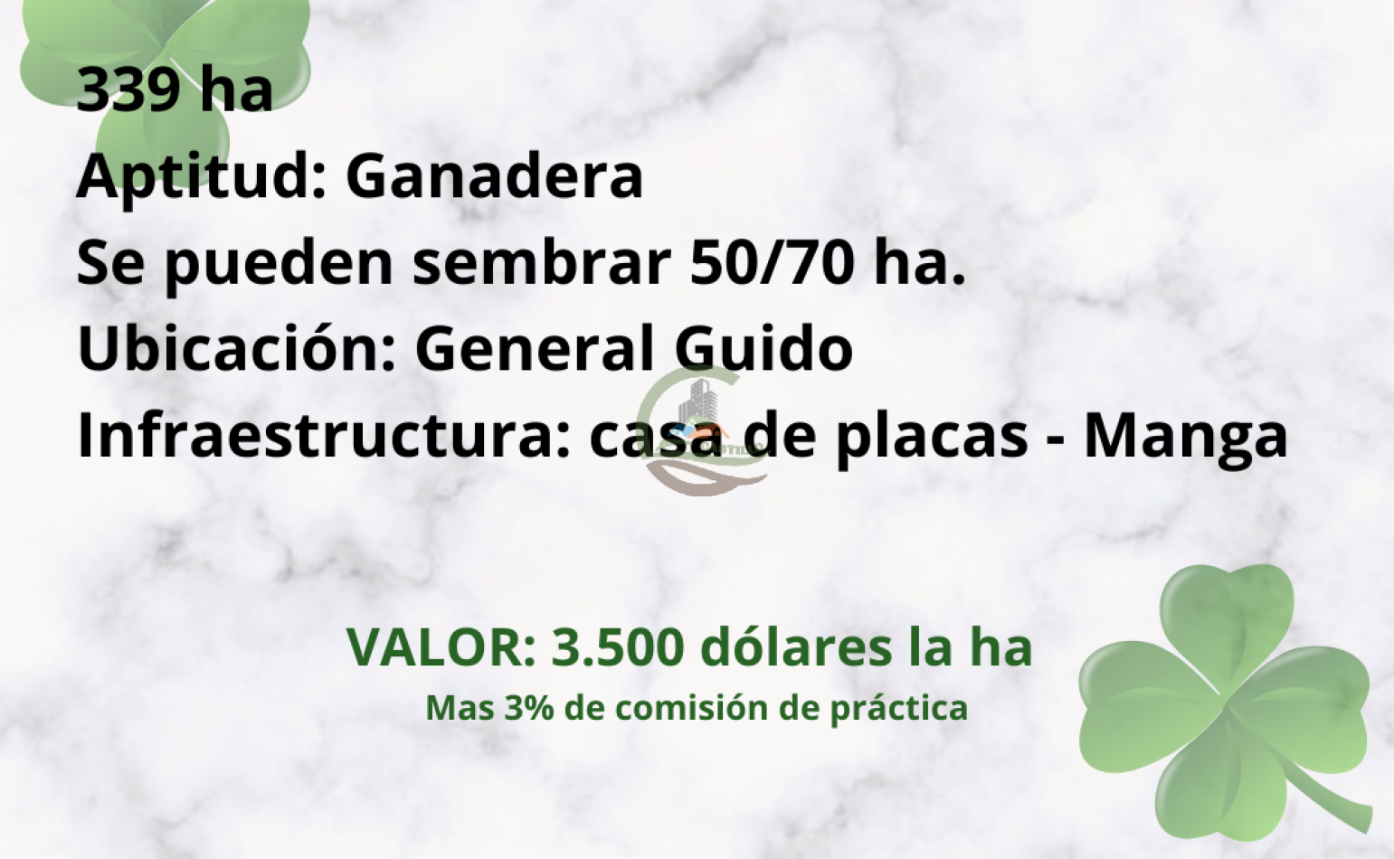 339 ha Ganaderas - Gral Guido