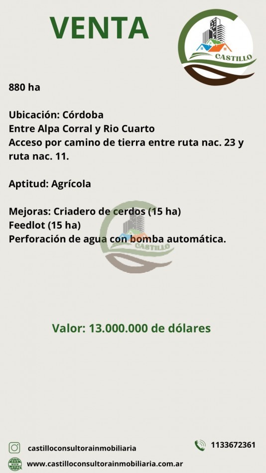 880 Agricolas - Cordoba