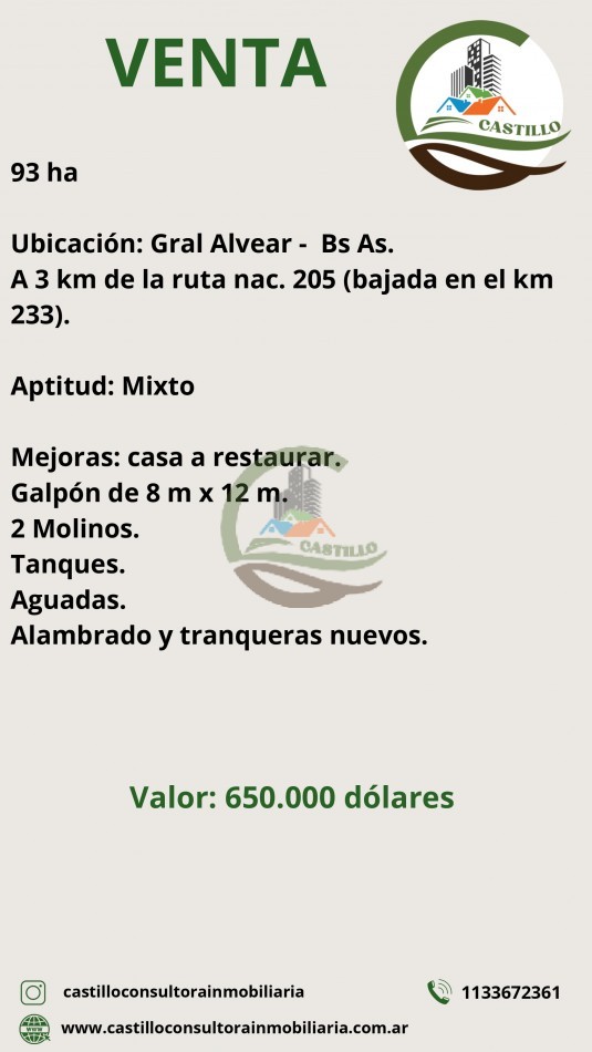 93 ha mixtas - General alvear