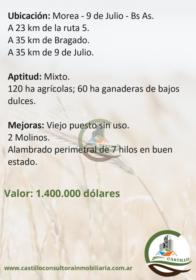 180 ha mixtas - 9 de julio