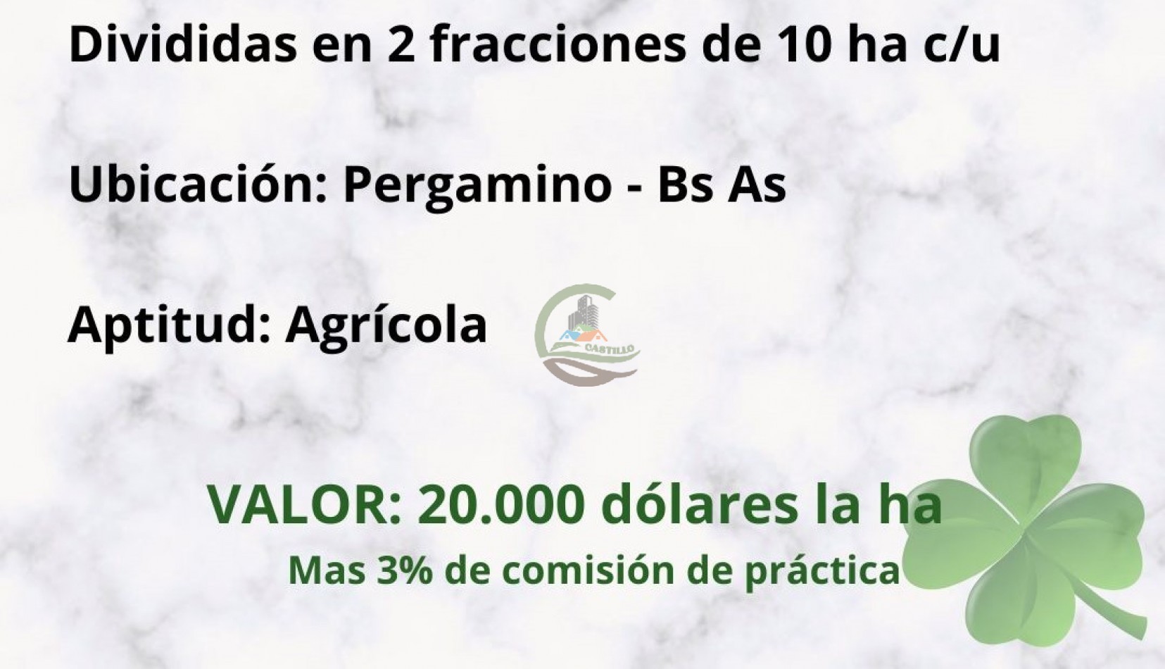 20 ha agricolas - Pergamino 
