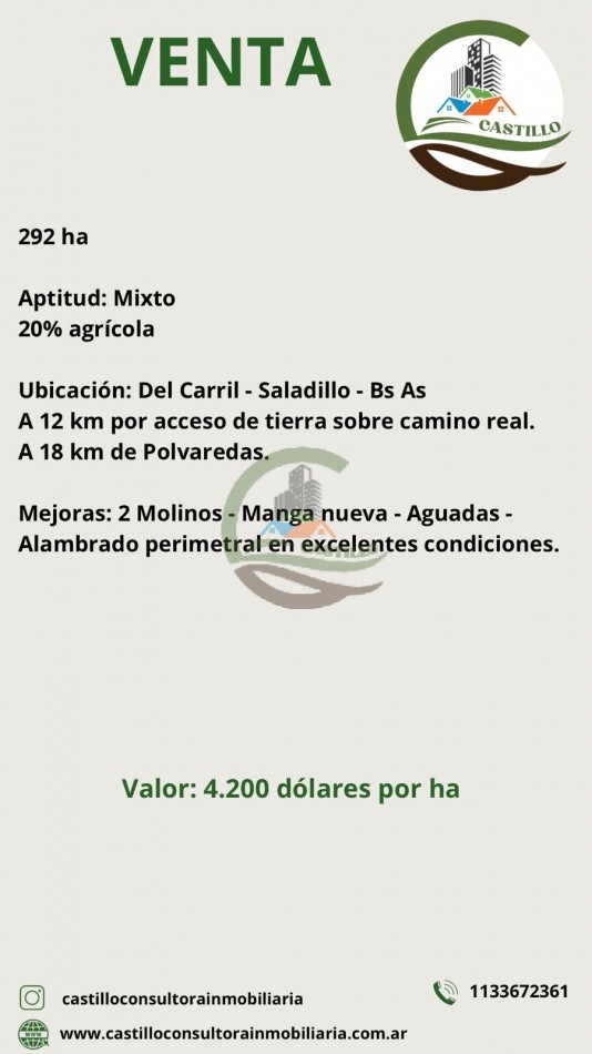 292 ha Mixtas - Del Carril