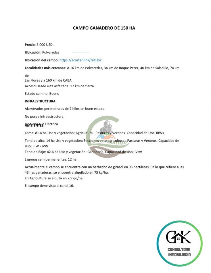 150 ha Mixtas - Polvaredas