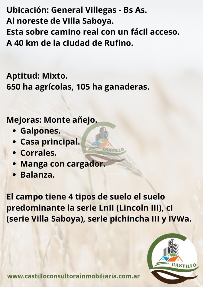 775 ha mixtas - general villegas