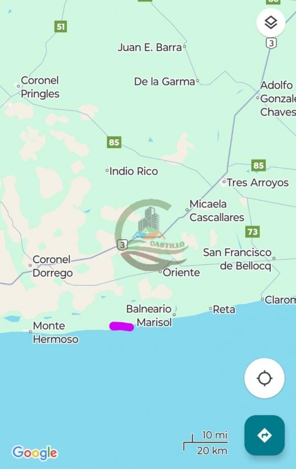 706 ha con 7km de Playa - Coronel Dorrego