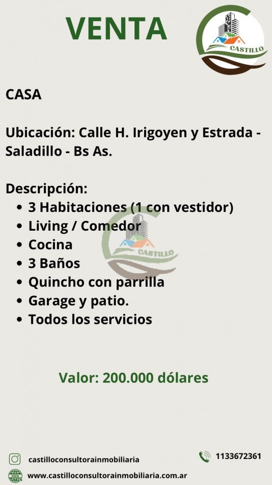 Casa 7 amb - Saladillo