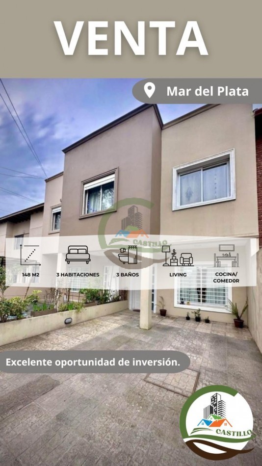 Casa 3 habitaciones  - Mar del Plata