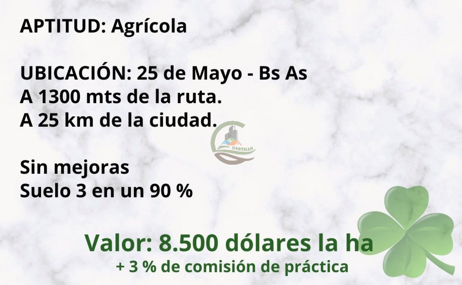 100 ha agricolas - 25 de mayo