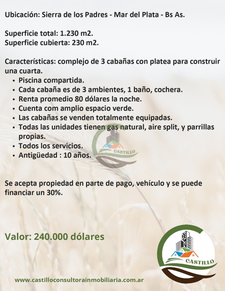 complejo de cabañas - sierra de los padres