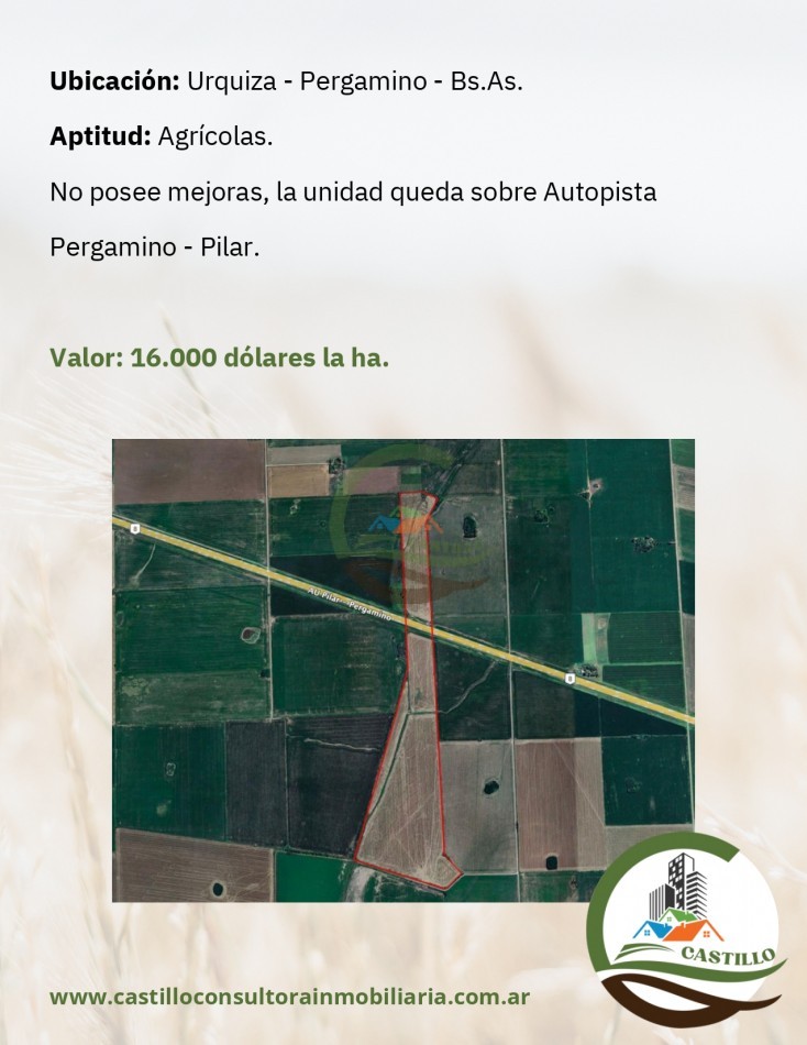 63 ha agricolas - pergamino