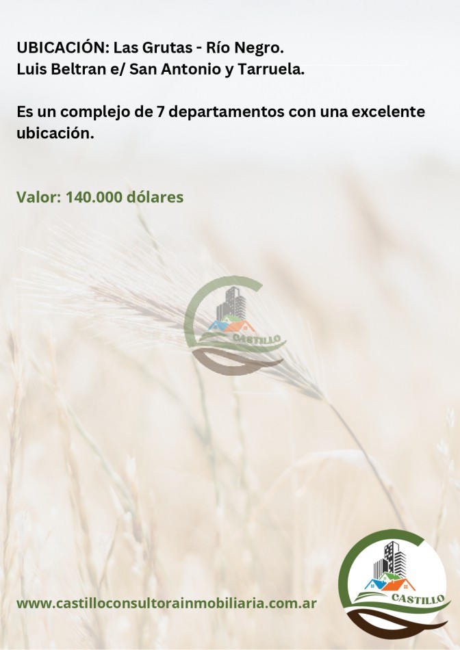 Complejos de 7 departamentos - las grutas