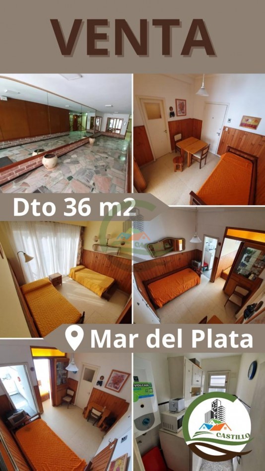 departamento 36 m2 - mar del plata