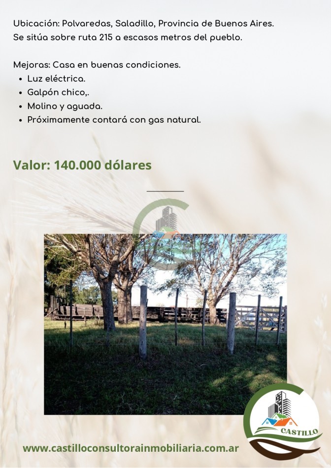 10 ha agricolas - saladillo