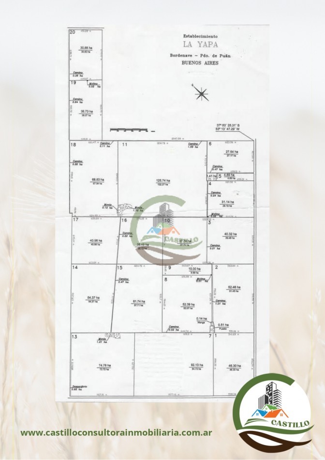 930 ha agricolas - bordenave