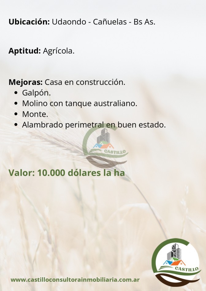 70 ha agricolas - cañuelas
