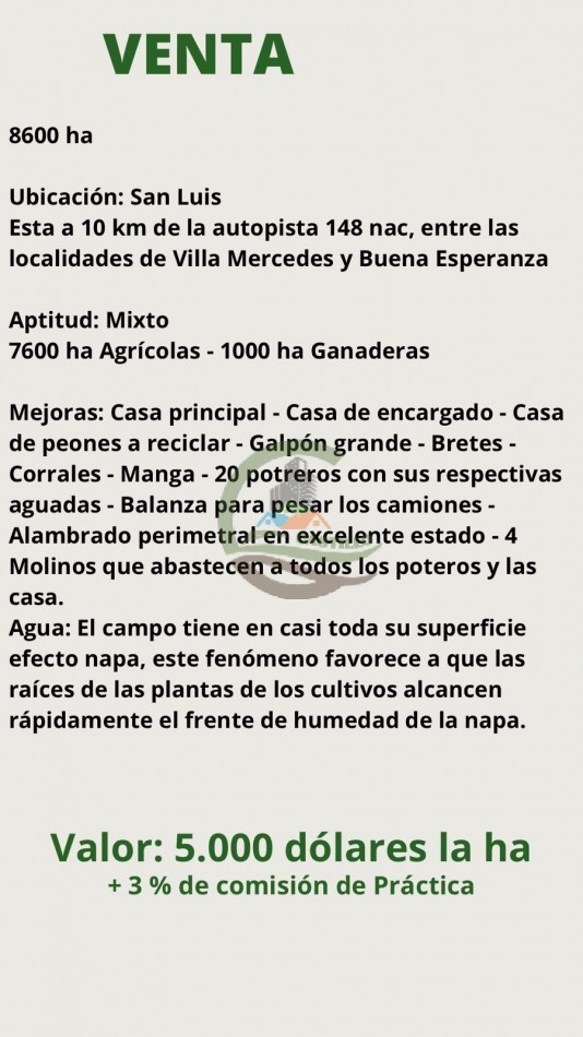 8600 HA MIxtas - San Luis