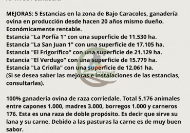 77604 ha Ganaderas - Santa Cruz