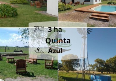 Casa quinta 3 ha - azul