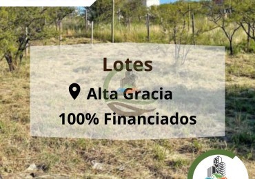 Loteo en Alta Gracia Cordoba 100% financiados